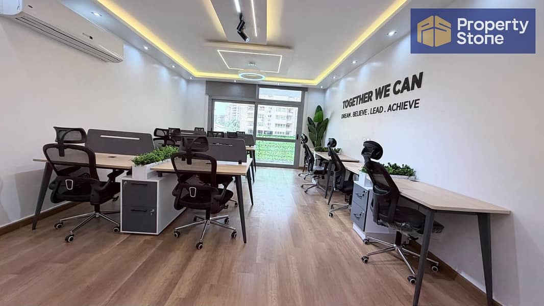 Administrative office for rent, 200 sq m, in a strategic location for major companies on the Maadi Ring Road in One Katameya. – pohled 6