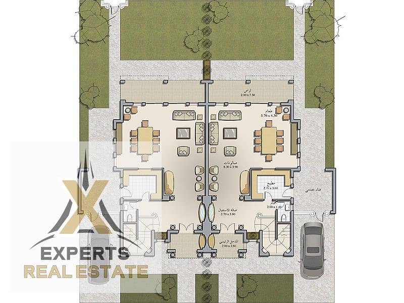 250m twin house villa at commercial price, fully finished, first occupancy, immediate delivery in Madinaty - Bild 5