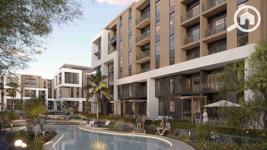 Apartment for sale in installments over 8 years, ground floor with a garden in the Riverton compound in New Cairo. – pohled 4