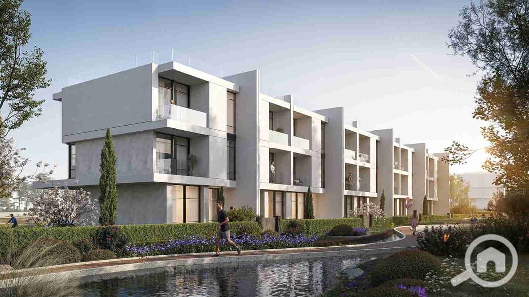 Apartment for sale in installments over 8 years, ground floor with a garden in the Riverton compound in New Cairo. – další
