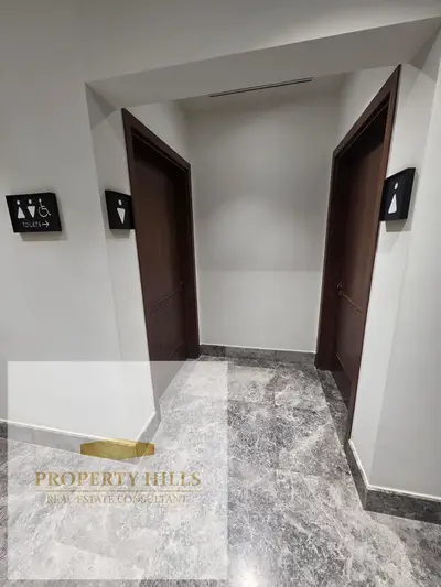 For Rent 60 sqm Finished Commercial Office in District 5 Compound New Cairo near the American University in Cairo (AUC)