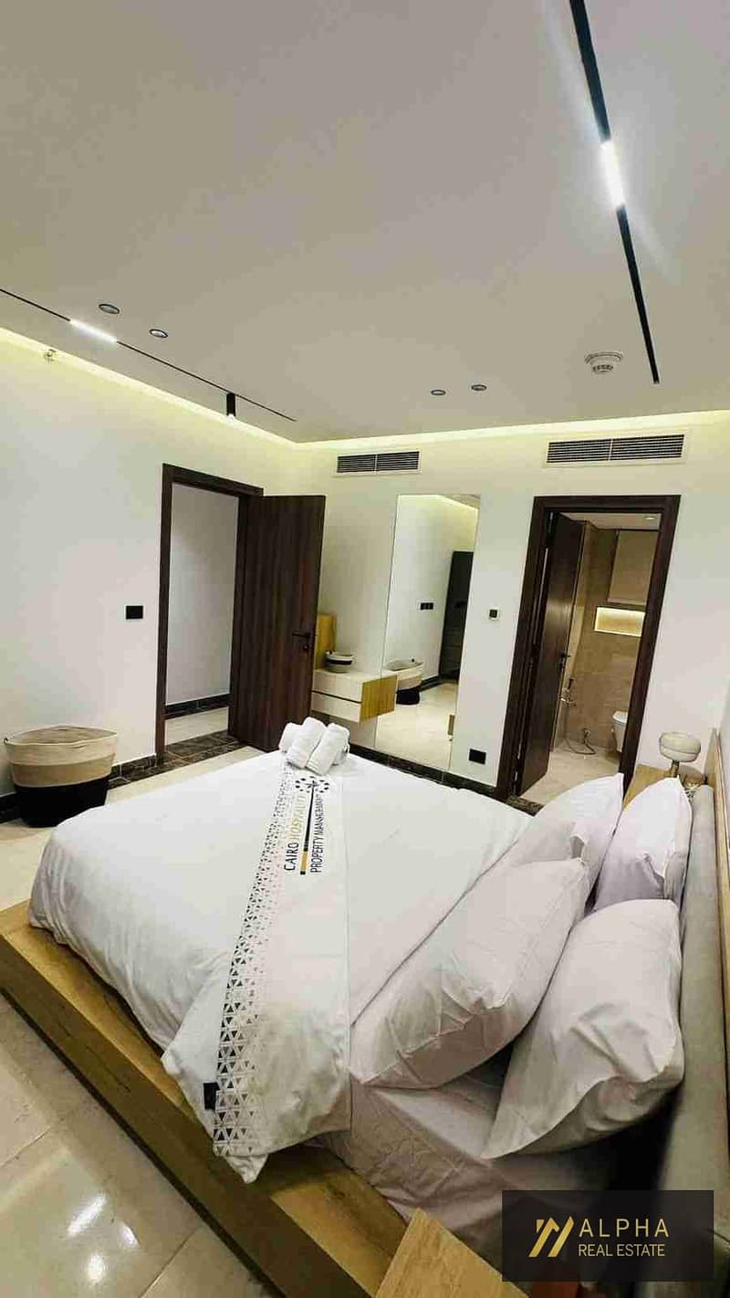 Hotel Serviced Duplex in Nyoum New Cairo Fully Furnished with Panoramic View and Premium Finishing - Widok 5