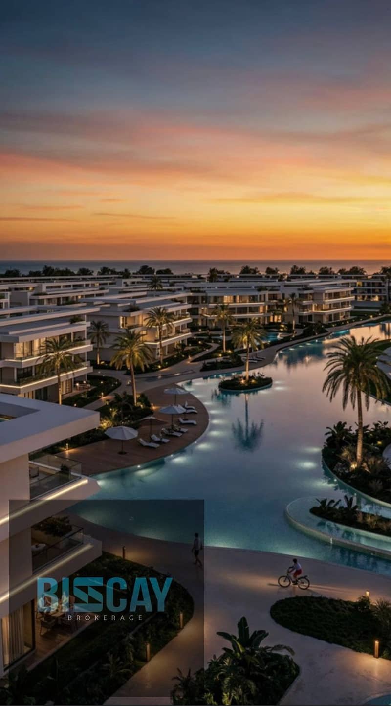 With a down payment of only 500,000, a fully finished two-bedroom chalet in the North Coast | Lagoon and Aqua Park views, and 3 hotels within the proj - Ansicht 2