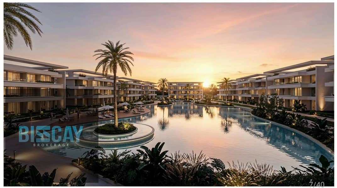 With a down payment of only 500,000, a fully finished two-bedroom chalet in the North Coast | Lagoon and Aqua Park views, and 3 hotels within the proj - Ansicht 5
