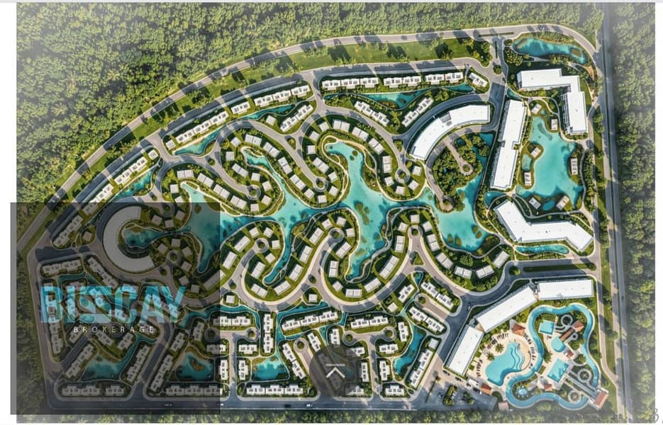 With a down payment of only 500,000, a fully finished two-bedroom chalet in the North Coast | Lagoon and Aqua Park views, and 3 hotels within the proj - Mehr