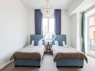 2 Bedroom Chalet for Sale in North Coast, Matruh - A beautifully styled photograph of a chic twin . . . . png