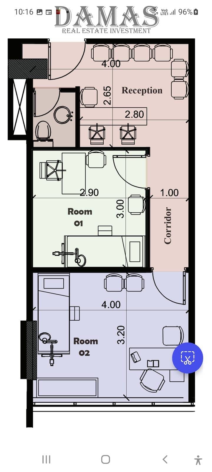 54 sqm Office for Rent in Al Narges Villas – Prime Location - Ansicht 4