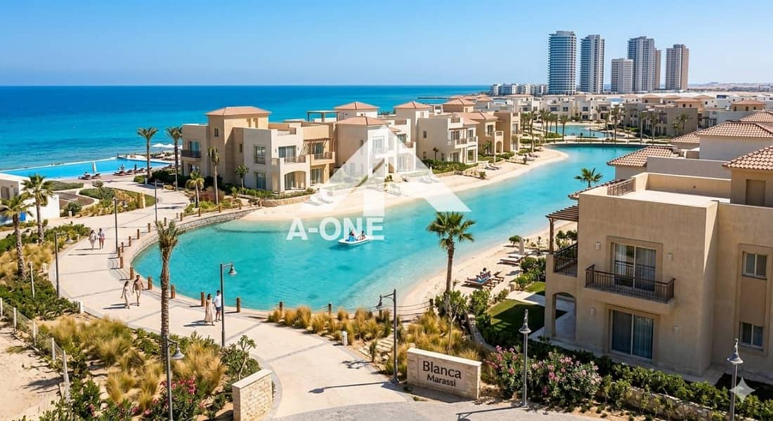 A 144 sqm chalet in Blanca at a price lower than the market for quick sale in Blanca Marassi North Coast, Sidi Abdel Rahman, 5 minutes from Hacienda Bay. - Widok 2