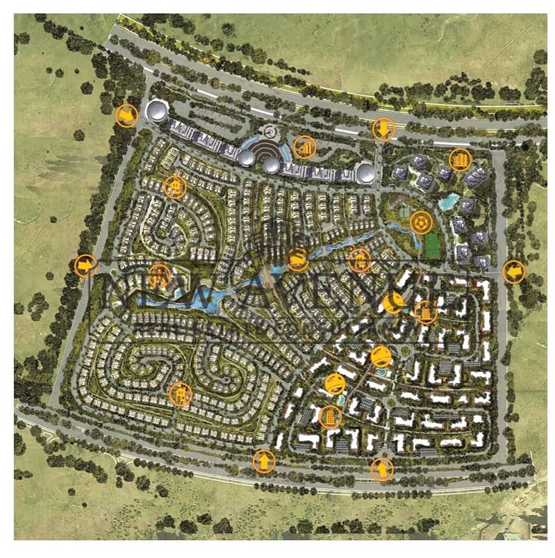 Delivered Apartment 3 Bedrooms 3 Bathrooms Overlooking landscape in lL Bosco New Capital - Ansicht 4