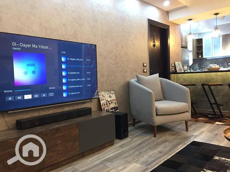 Fully finished with air conditioning and kitchen, corner unit with sea view, in New Cairo's Fifth Settlement, minutes from the American University - Widok 6