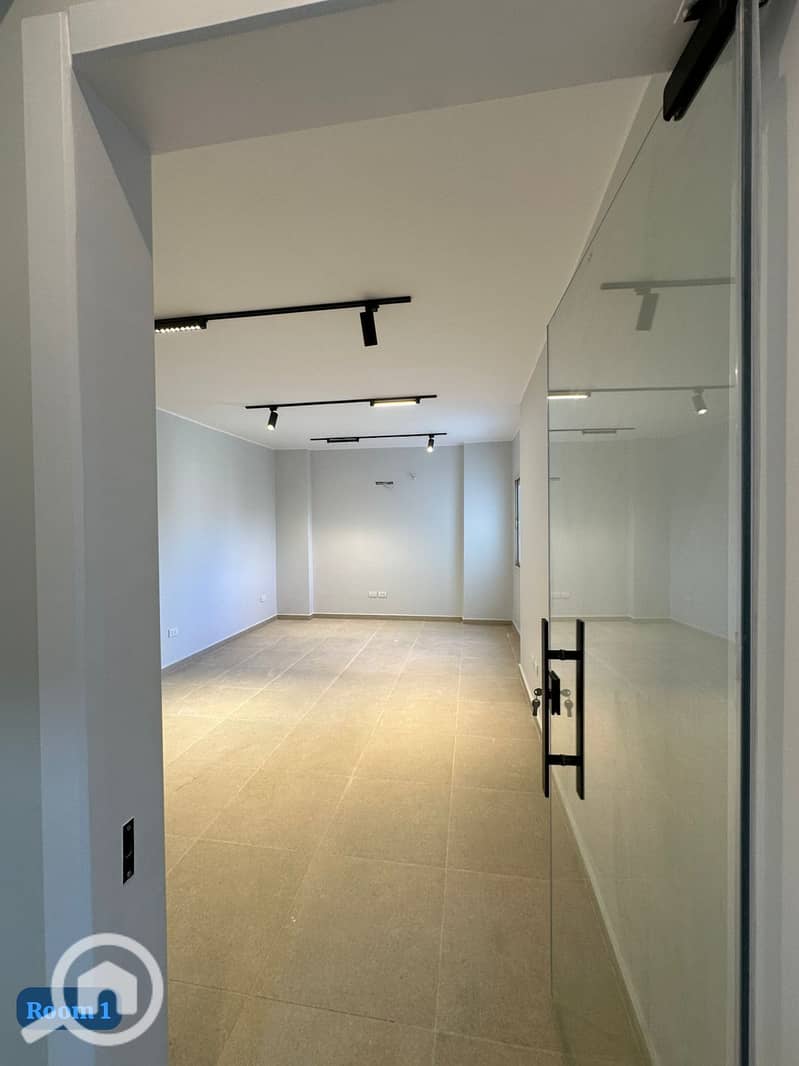 Administrative headquarters 160m ultra super lux finishing for rent in Sama Administrative Towers, Maadi Ring - Mehr