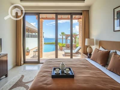 3 Bedroom Chalet for Sale in North Coast, Matruh - Luxury real estate photo of a serene master bed. . . . png