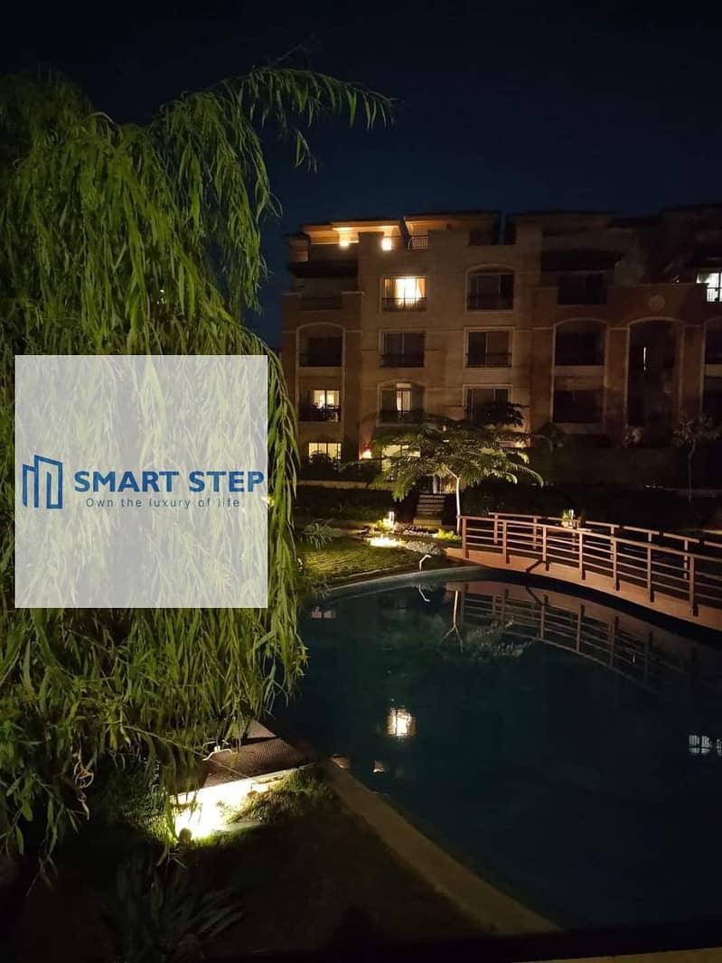 Ground floor apartment for rent with garden, furnished and equipped, in Stone Residence Compound, Fifth Settlement. - Mehr