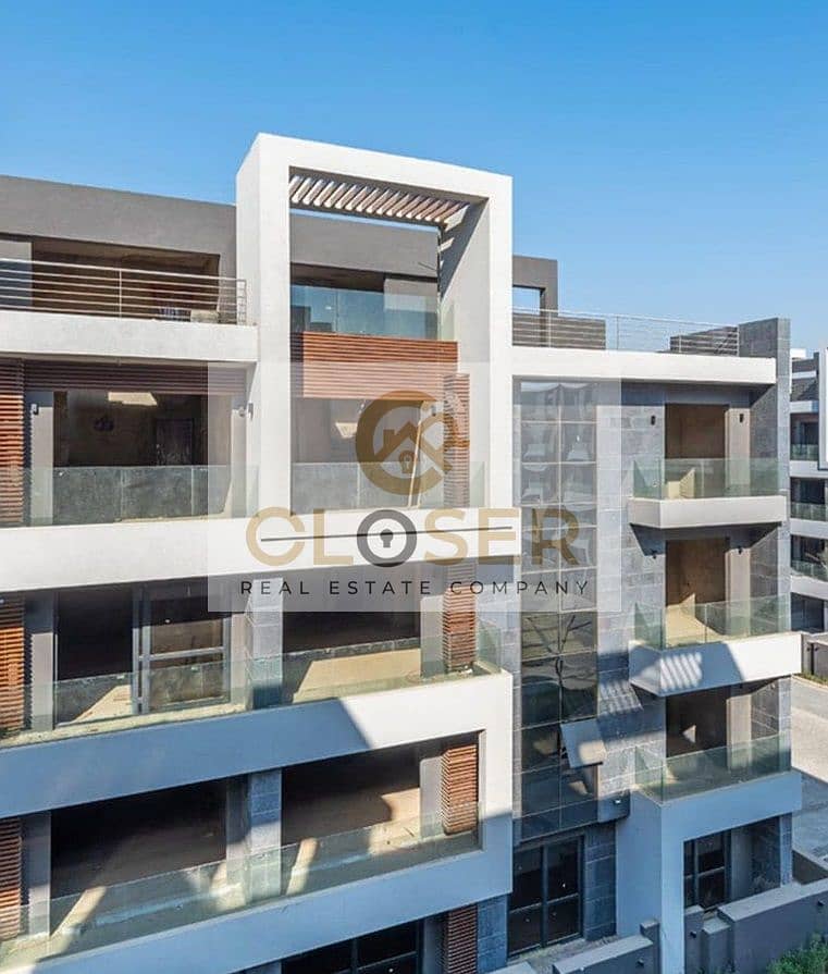 Penthouse for sale with a 600,000 down payment in Patio Sola, Al Shorouk, directly opposite Madinaty. - Fler
