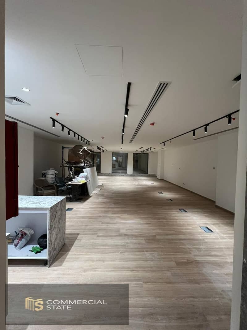Finished Office at Park St. 154m for Rent -New Cairo - Mehr
