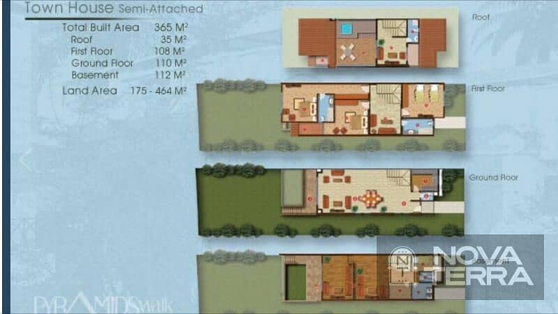 Twin house villa for sale in Pyramids Walk Compound – pohled 3