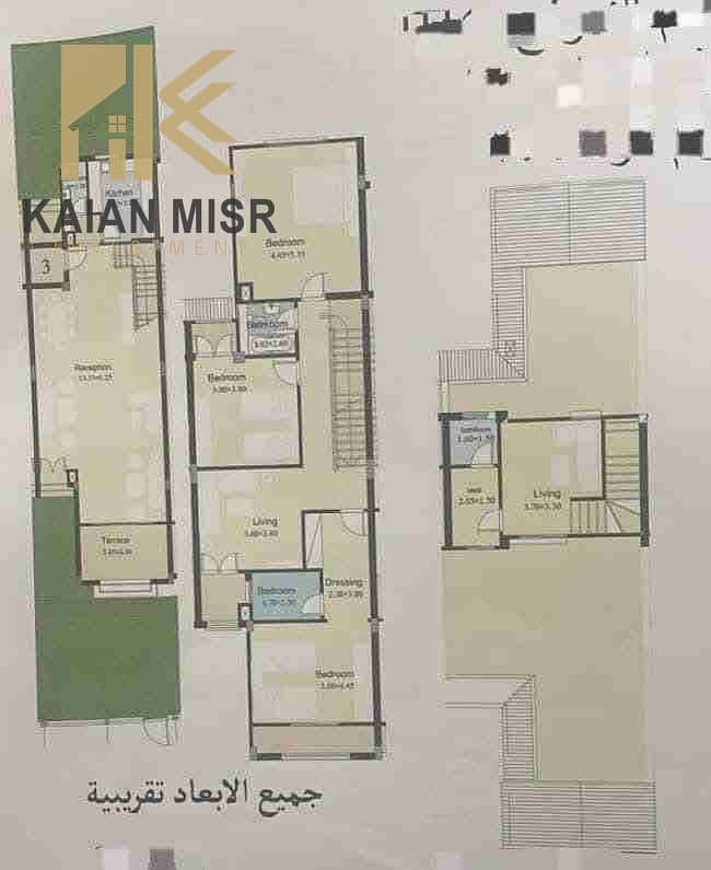 Middle Town House is the most upscale compound next to the Suez Road in Maadi, with immediate delivery at the lowest price in the compound. – pohled 2
