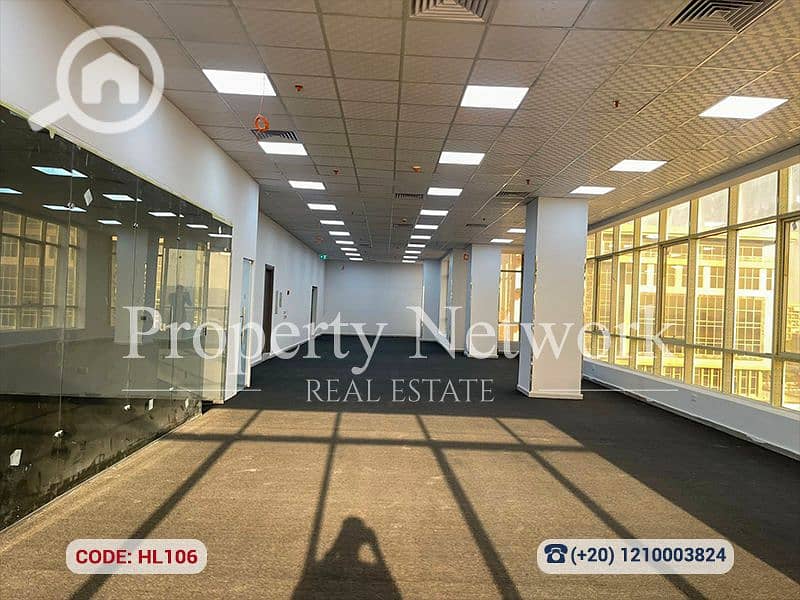Fully Finished Distinguished Administrative Headquarters for Rent in First Settlement | Youssef El Sebai - Aanzicht 5