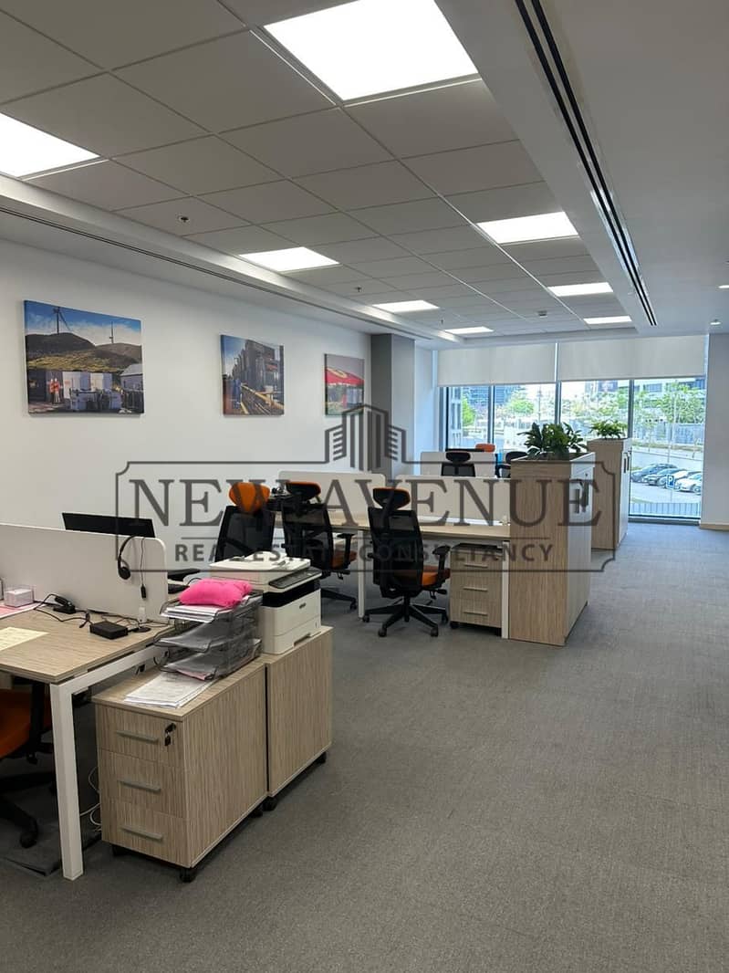 fully finished office for rent at CFC P5 New Cairo prime location - Widok 3