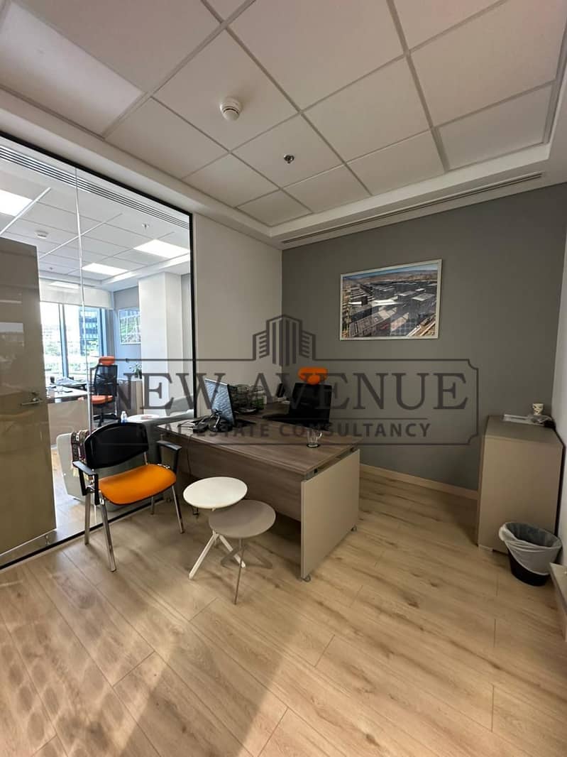 fully finished office for rent at CFC P5 New Cairo prime location - Widok 4