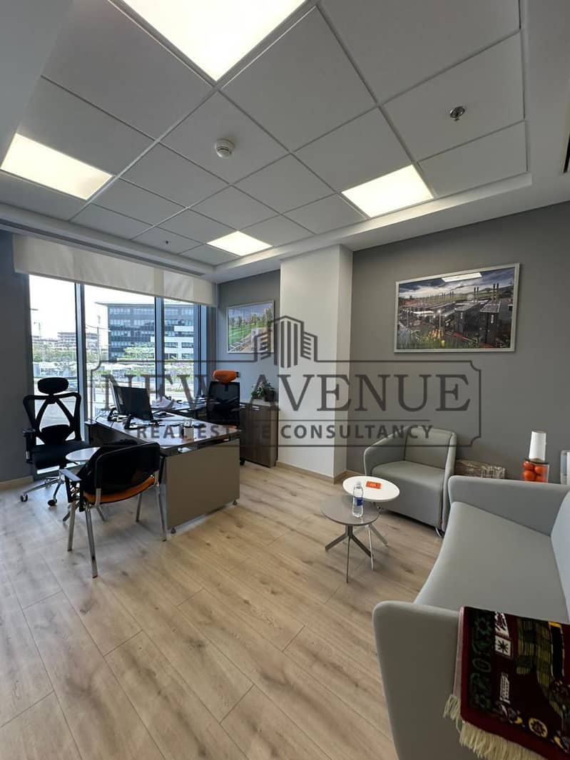 fully finished office for rent at CFC P5 New Cairo prime location - Widok 5