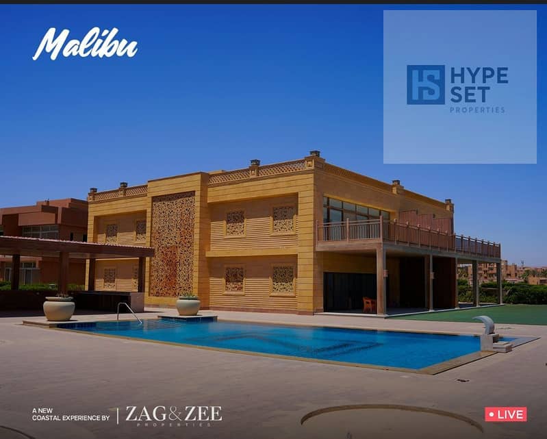 fully finished chalet 2 bedrooms ready to move for sale in malibu directly in Zaafarana Road with 20% down payment and installments up to 7 year - Widok 2