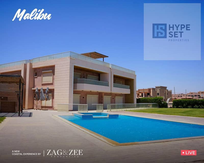 fully finished chalet 2 bedrooms ready to move for sale in malibu directly in Zaafarana Road with 20% down payment and installments up to 7 year - Widok 3