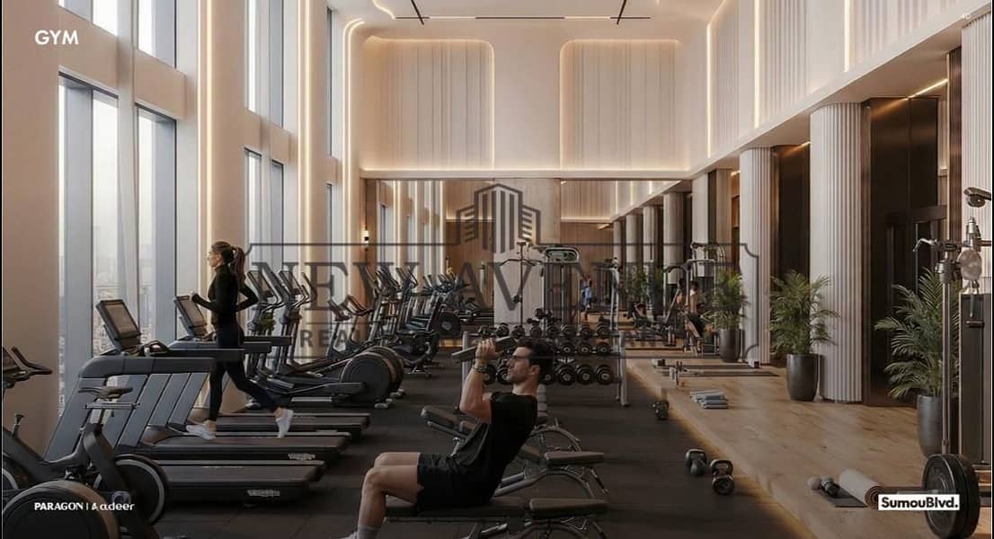 serviced apartment fully finished with installments in a prime location in somou boulevard mostakbal city - View 3