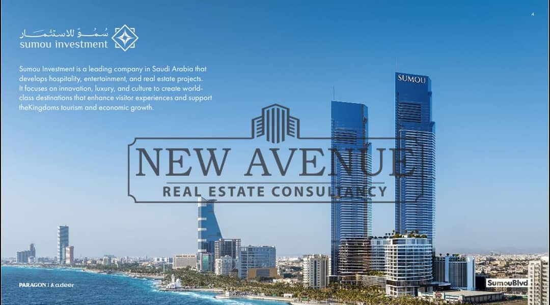 serviced apartment fully finished with installments in a prime location in somou boulevard mostakbal city - View 6