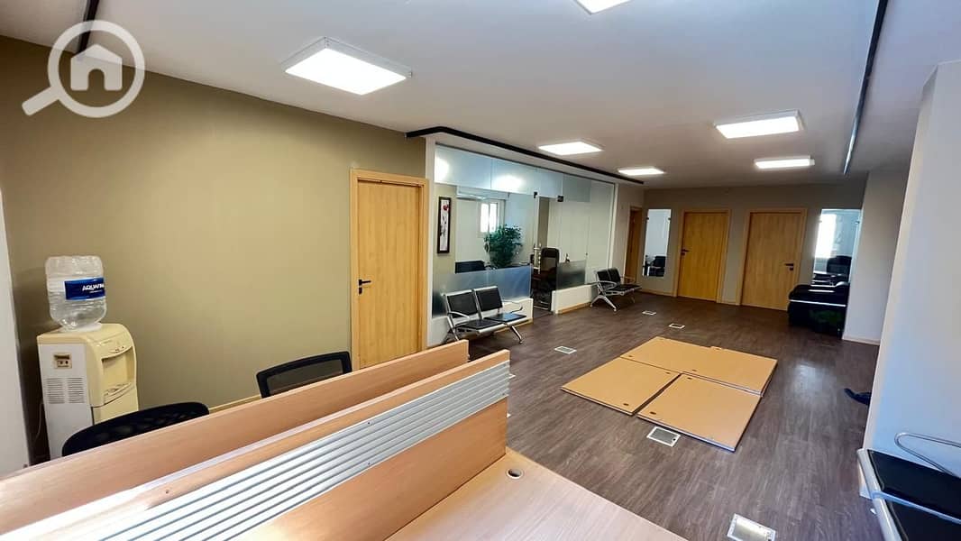Office for rent 350 sqm furnished air-conditioned in the best location in Zahraa El Maadi - Altro