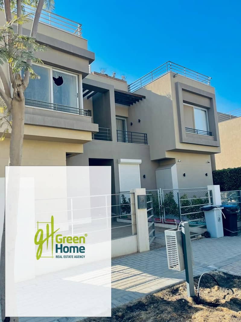 Ready to Move 310m Twinhouse Prime location Near Pool for Sale in Palm Hills New Cairo Best Price - Widok 2