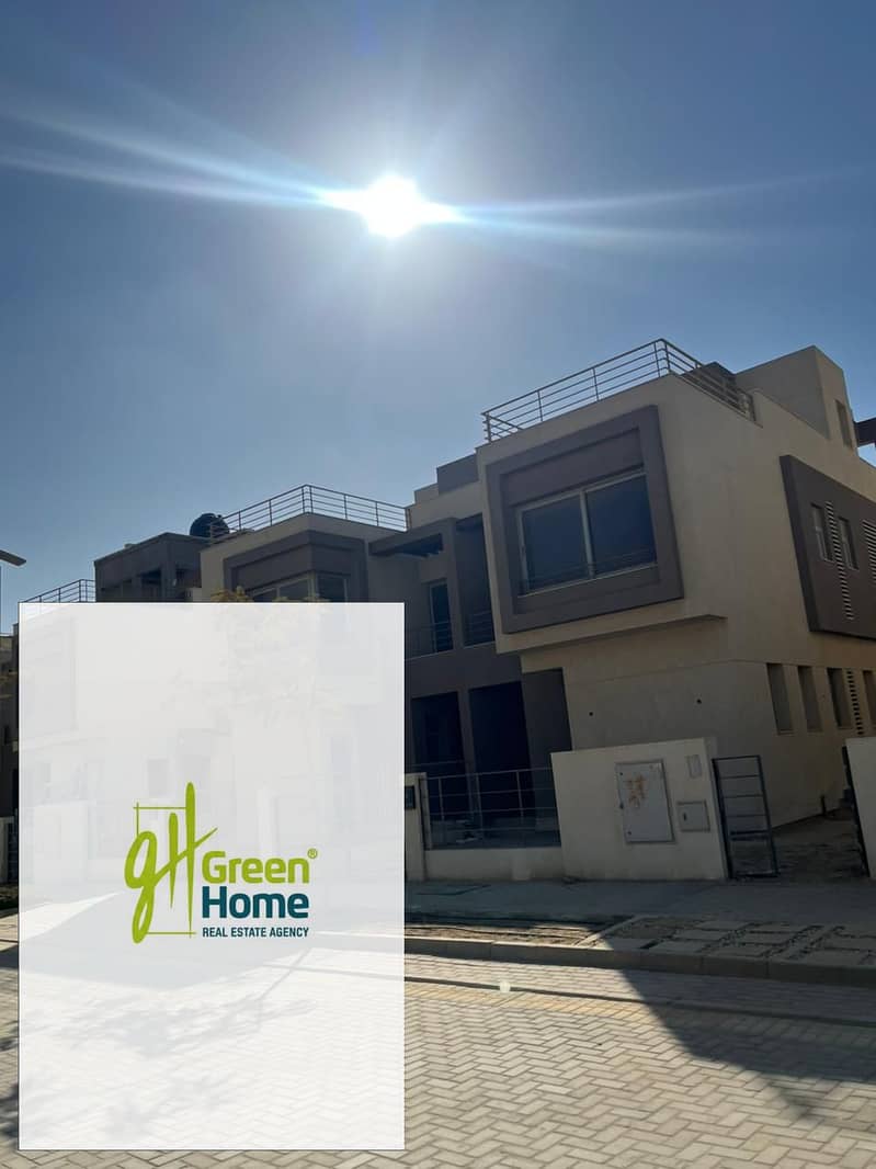 Ready to Move 310m Twinhouse Prime location Near Pool for Sale in Palm Hills New Cairo Best Price - Widok 5