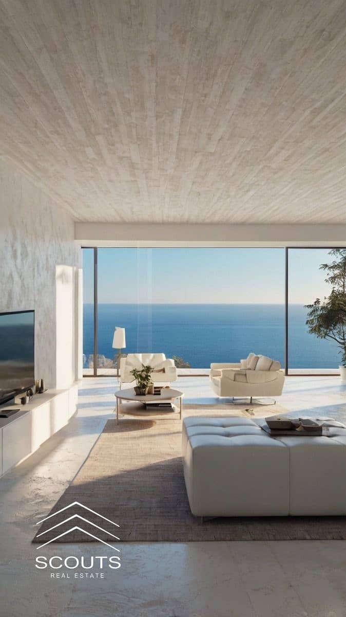 First-row chalet by the sea for sale, fully finished - ready for viewing with an open view of the sea and lagoons in Sodic, next to La Vista Bay East - Aanzicht 2