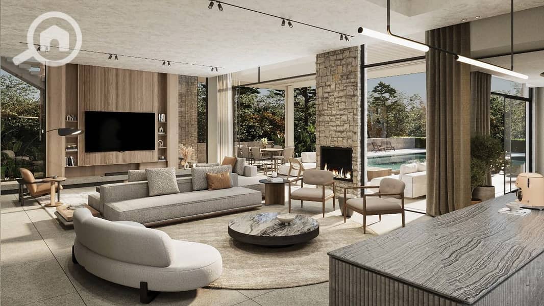 Luxury fully finished villa with AC's for sale with installments over 10 years - Widok 5