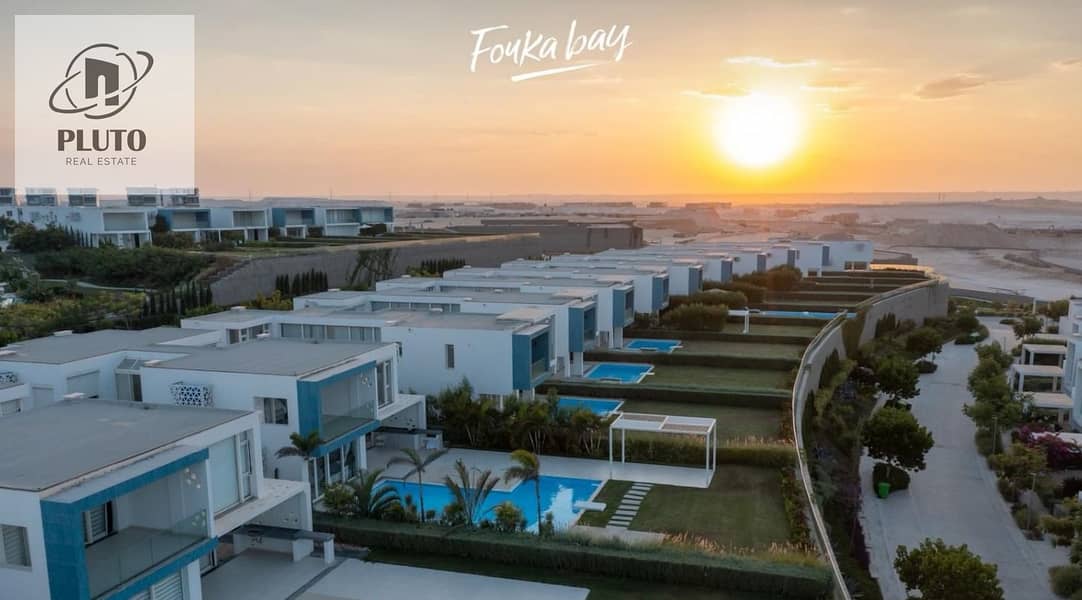 For sale at the lowest price: Hotel-style ground floor apartment with garden, full sea and swimming pool view in Fouka Bay Ras El Hekma. - Vedere 2