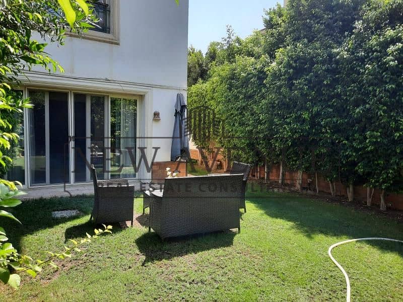 ready to move Fully Furnished Apartment with Garden for Rent in Katameya Heights Extension - Vista 2