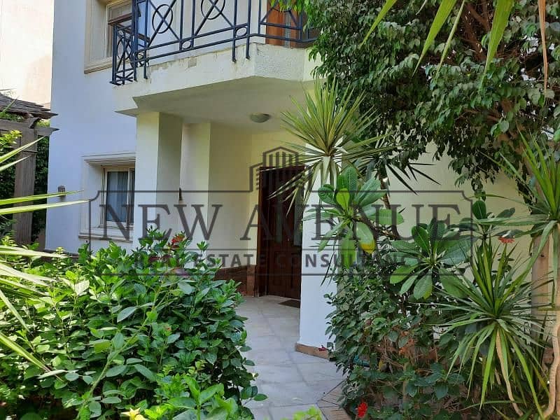 ready to move Fully Furnished Apartment with Garden for Rent in Katameya Heights Extension - Vista 3