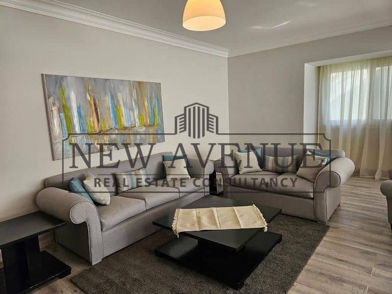 ready to move Fully Furnished Apartment with Garden for Rent in Katameya Heights Extension - Vista 4