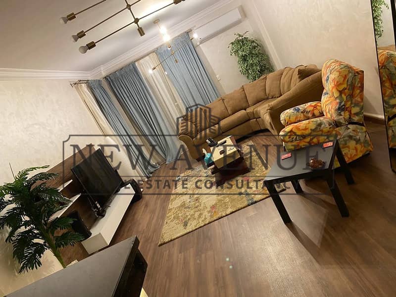 Delivered fully furnished apartment in Dar Misr El Koronfel fully finished with ACs and kitchen - Fler