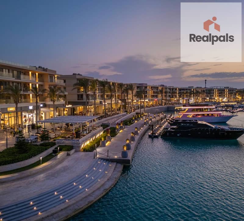 Hotel apartment (( 100m ))for sale at Marassi North coast marina view - Widok 2