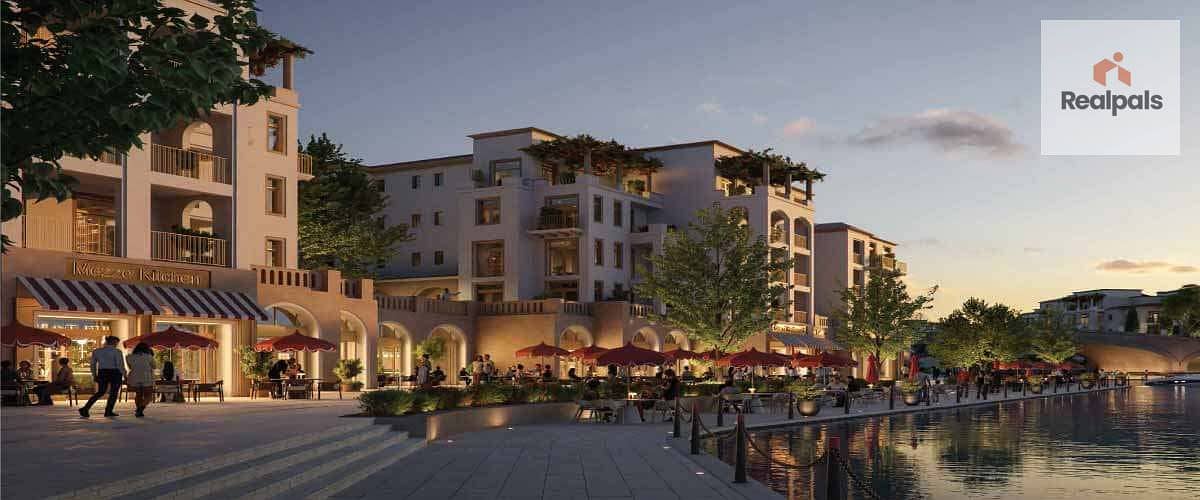 Hotel apartment (( 100m ))for sale at Marassi North coast marina view - Widok 5