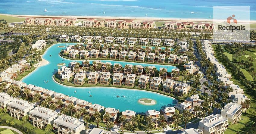 Hotel apartment (( 100m ))for sale at Marassi North coast marina view - Więcej