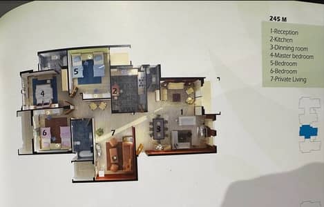 فلیٹ 3 غرف نوم للبيع في القاهرة الجديدة، القاهرة - شقة 245م فاخرة للبيع في Highland Park Compound جولدن سكوير من المالك