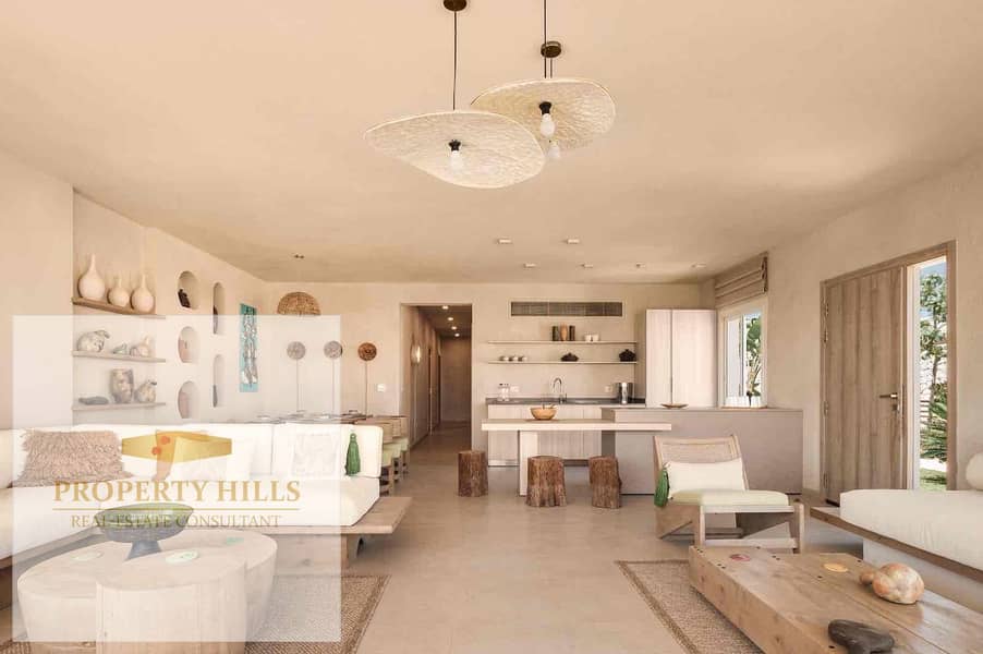 Lowest price in the market, immediate handover, fully furnished with electrical appliances and kitchen, a villa with a view of the sea, area of 520 meters, in the finest villages of Sidi Heneish Al-Abd, next to Al-Maaza Bay. - Vaade 4
