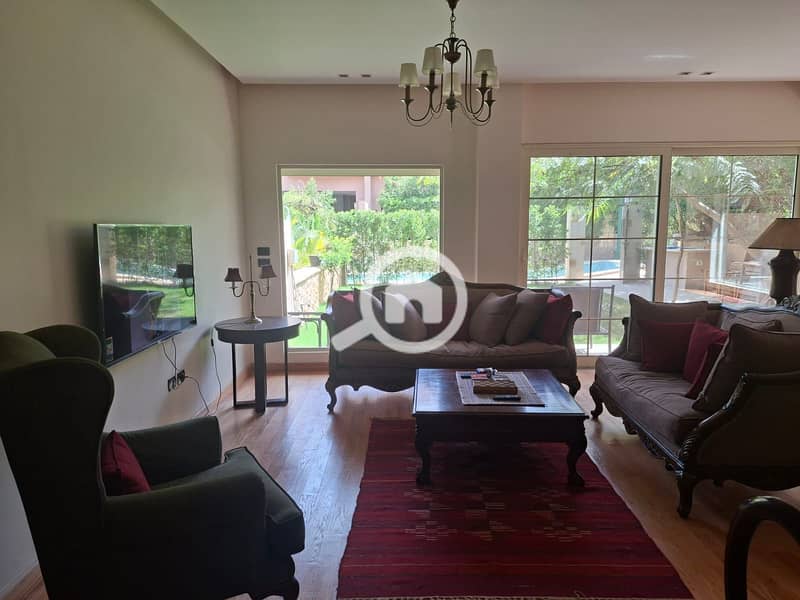 Ultra super lux finishing twin house for rent in river walk compound 1st settlement at New Cairo with kitchen and ACs - Ansicht 3