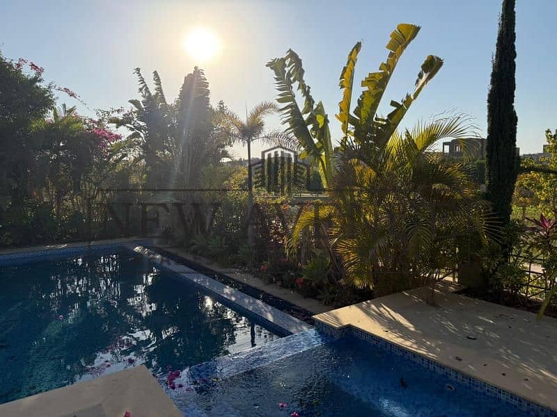 For rent Fully Furnished Stand Alone with Pool in Palm Hills Katameya Extension - Widok 4