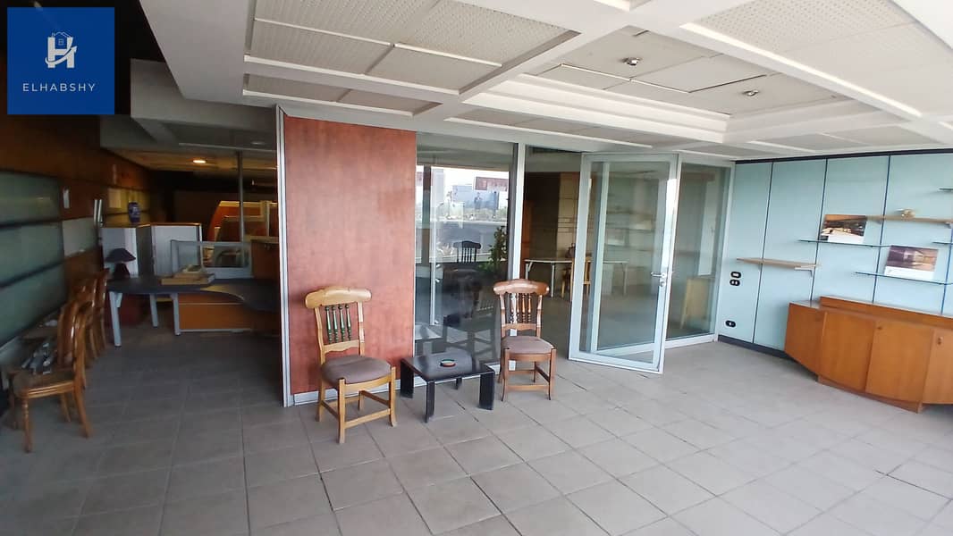 On the Nile, a full floor in a hotel tower, 600 sq m, in Agouza, panoramic view, excellent location, for sale. - Widok 5