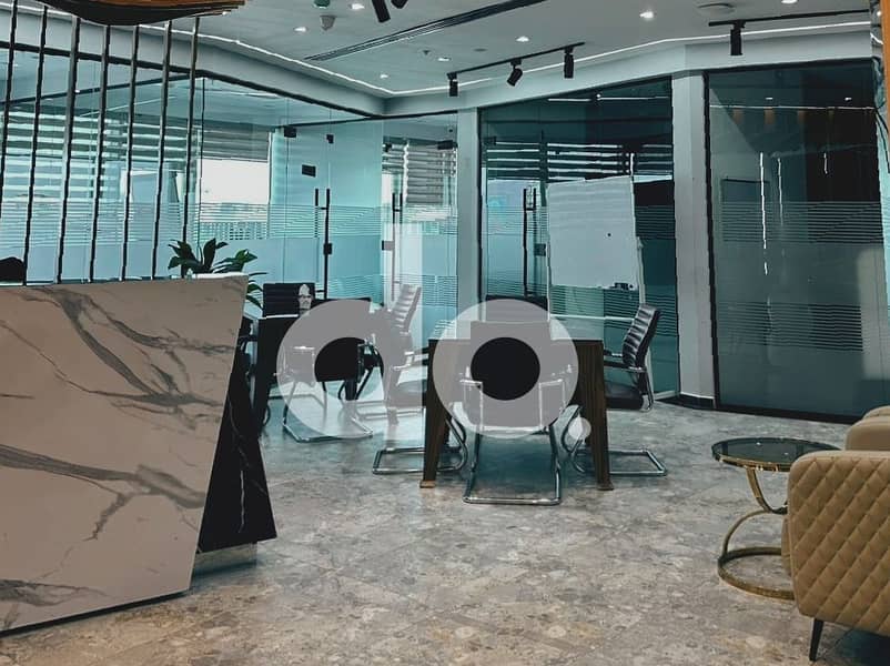 Fully Finished Admin Office For Rent Huge Space 416 SQM Super Lux Finishing in New Cairo - Direct on North 90 Street - 5th Settlement - Widok 5