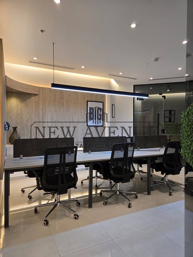 Office 90 SQM Fully Finished and Furnished divided 4 Rooms and Reception with toilet and kitchenette directly on north 90 - Ansicht 4