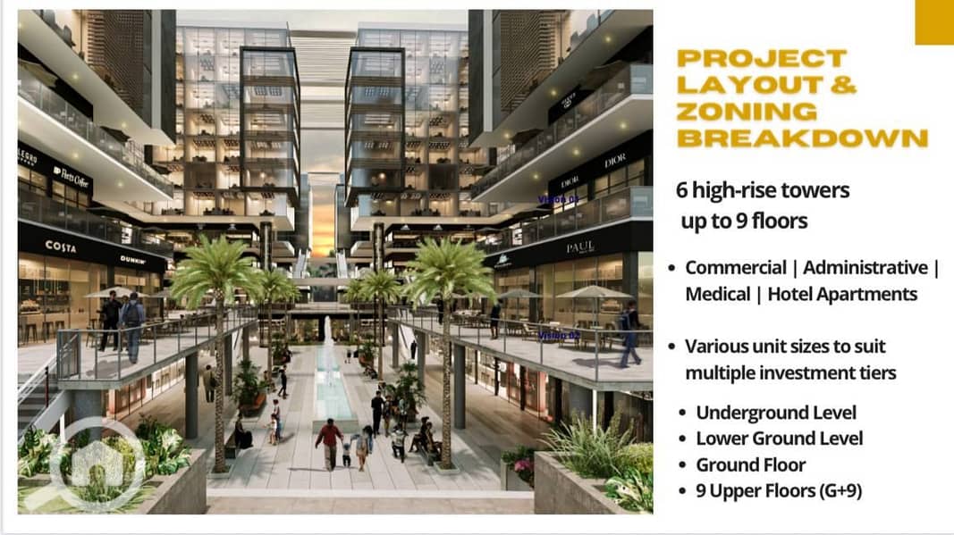 A 23-meter commercial shop on the corner of the plaza suitable for all activities in the largest mall on the central axis with a 5% down payment and installments up to 12 years. - Ansicht 3